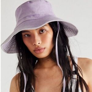Free People Lake Washed Bucket Hat Lavender Silk